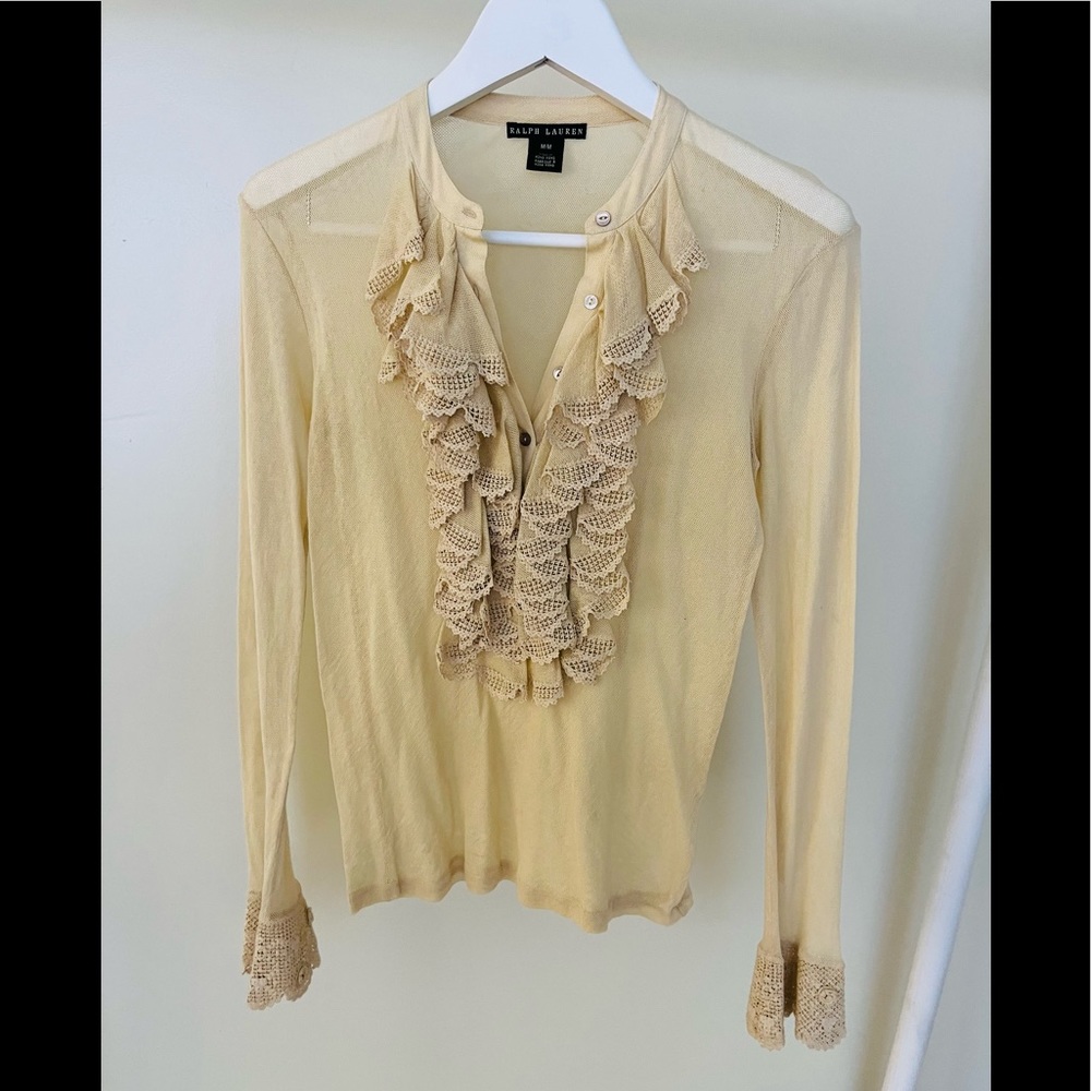 Ralph Lauren Beige Blouse